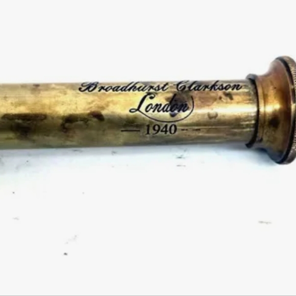 Scout Regiment Brass Telescope 19" London 1940 Broadhurt Clarkson Antique Rep... - Picture 5 of 7